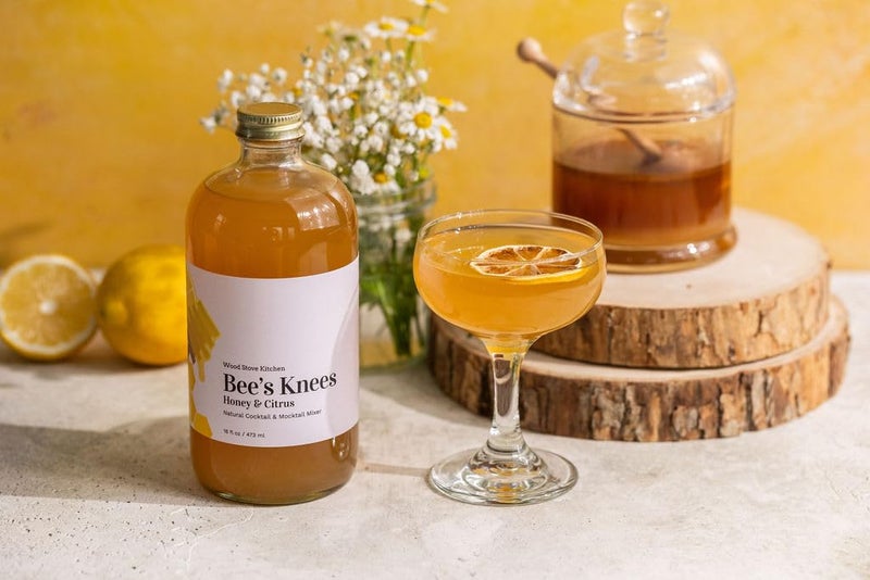 Wood Stove Kitchen - Bee's Knees Mix | Cocktail & Mocktail Mixer - Natural Craft Syrup with Tasty Flavors - Concentrated & Alcohol Free - Aromatic, Honey & Citrus, 16 oz. - Image 4